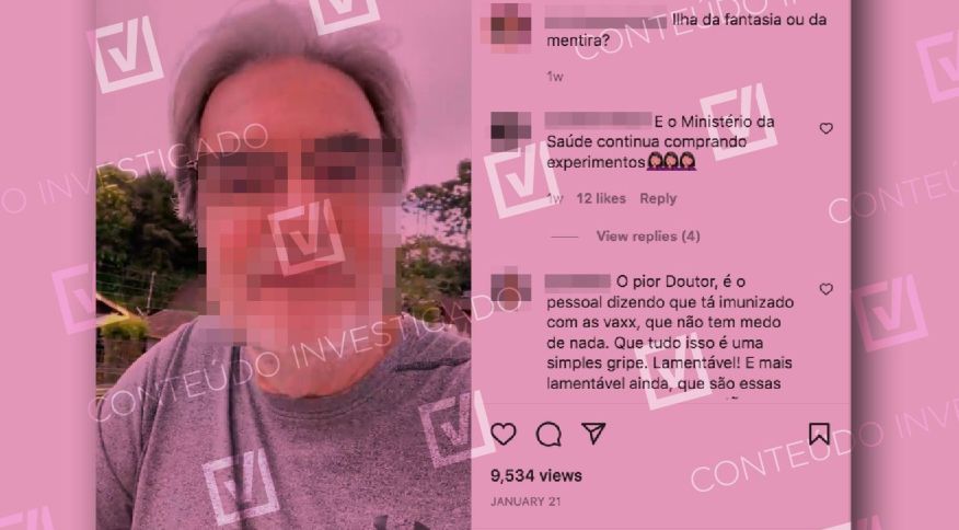 Maioria dos infectados pela Ômicron não foi vacinada, ao contrário do que diz médico